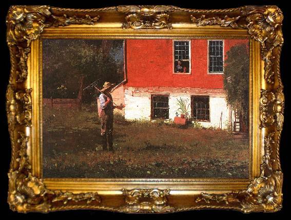 framed  Winslow Homer The Rustics, ta009-2